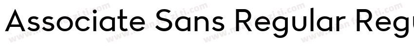 Associate Sans Regular Regular字体转换
